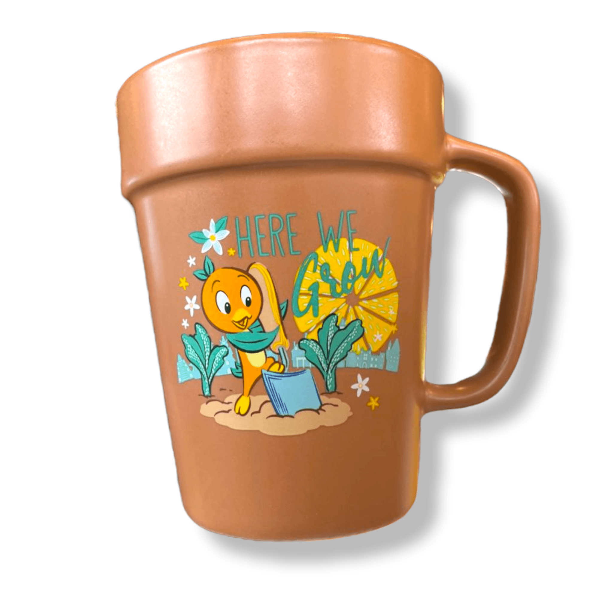 epcot plant pot Disney 2022 Epcot Flower & Garden Festival Orange Bird Flower Pot Mug