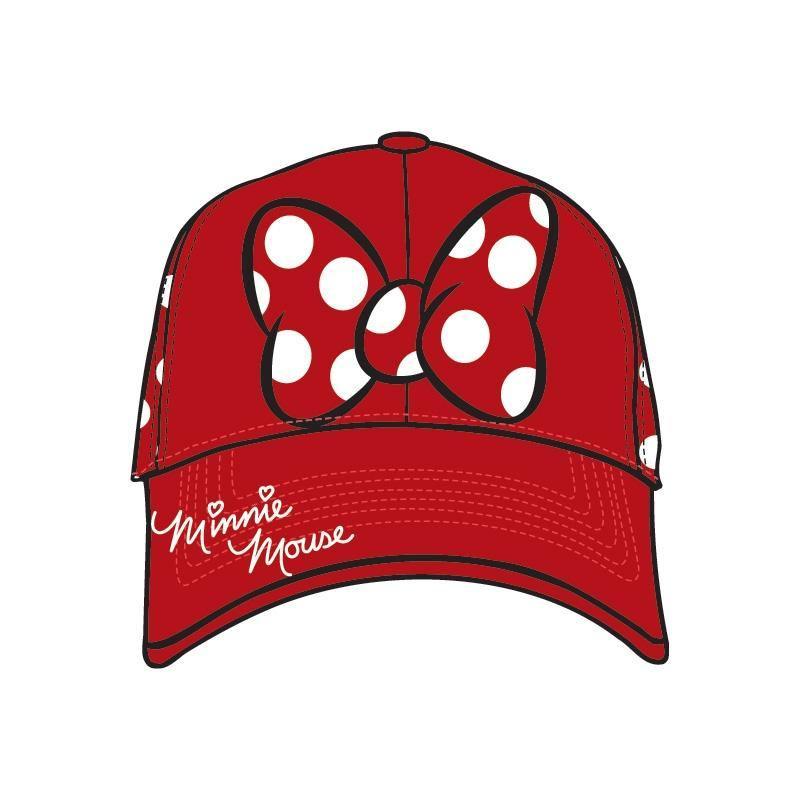 Disney Adult Baseball Hat Minnie Dots, Red White