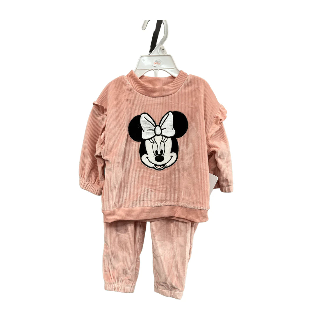 Disney Baby 2Pc Pant Set Minnie Light Pink
