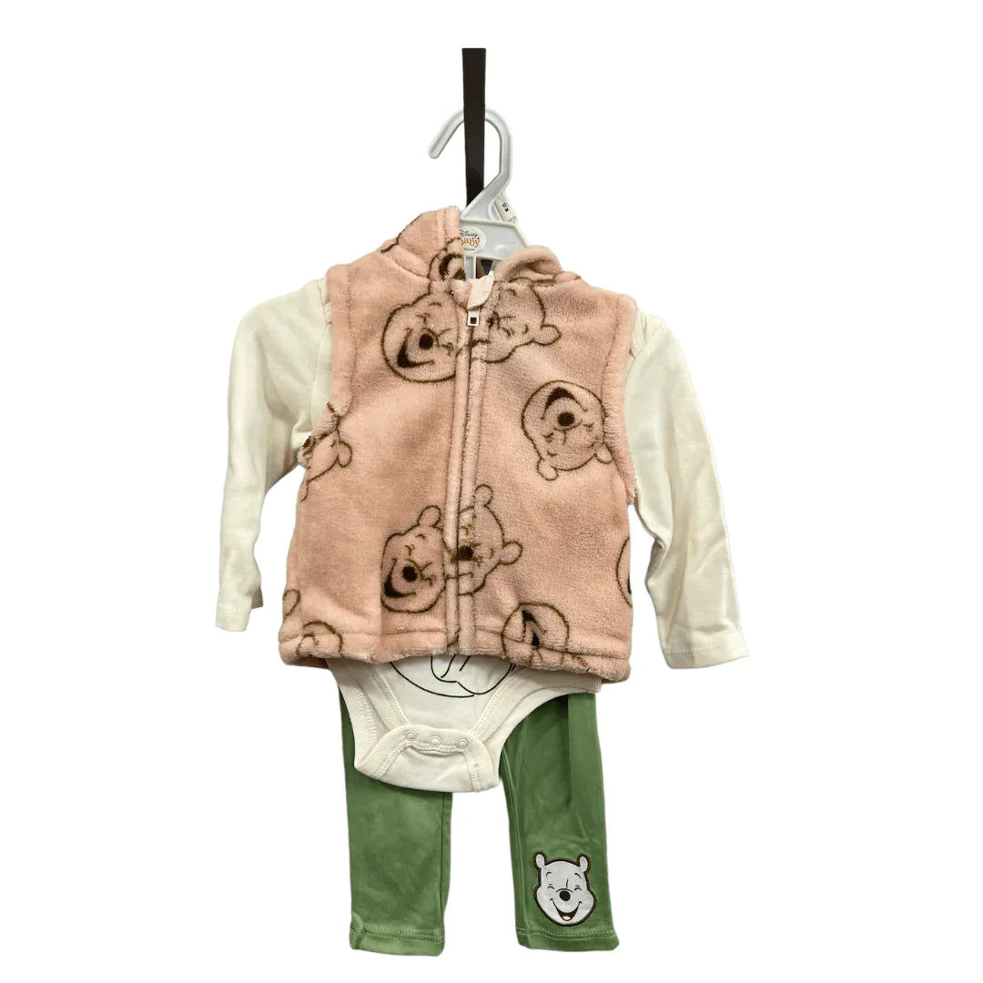 Disney Baby 3Pc Pant Set Winnie the Pooh Light Pink