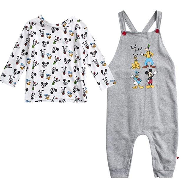 Disney Baby Boys Mickey Mouse 2PC Overall Set