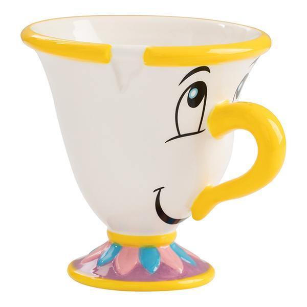 Disney Beauty and the beast Chip 3oz Sculpted Ceramic Tea Cup