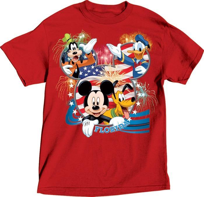 Disney Cast USA Red Adult Tee