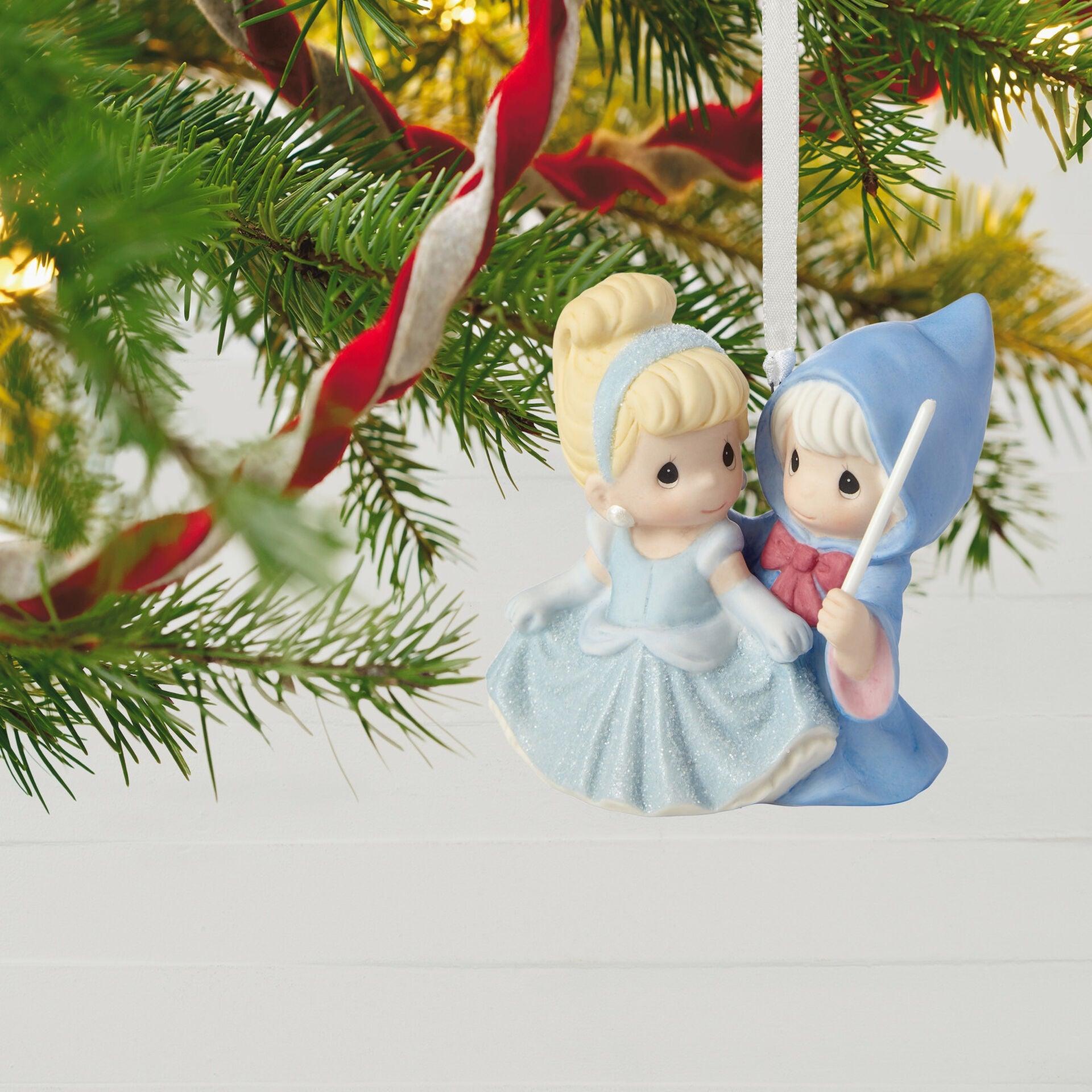 Disney Cinderella and Fairy Godmother Precious Moments® Porcelain Ornament