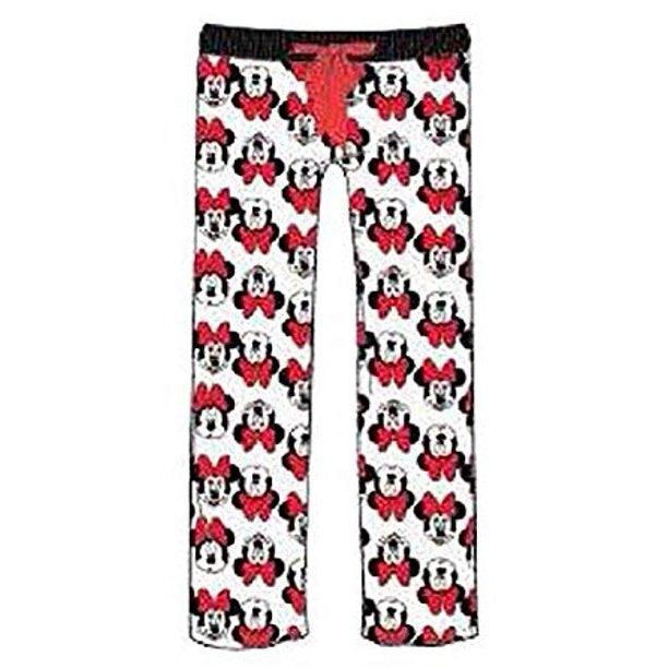 Disney Mickey and Minnie Mouse Womens Cotton Pajama Pants