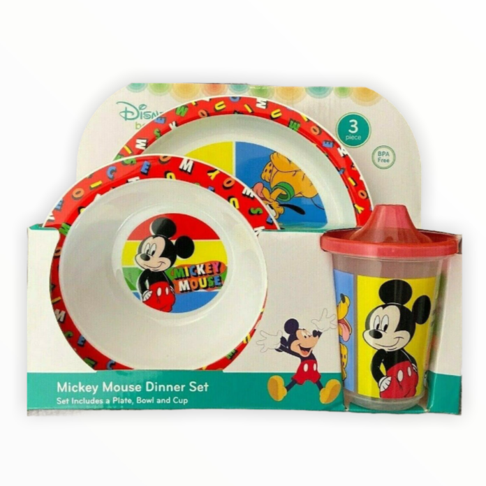 Disney Dinnerware Set Plate, Bowl and Cup