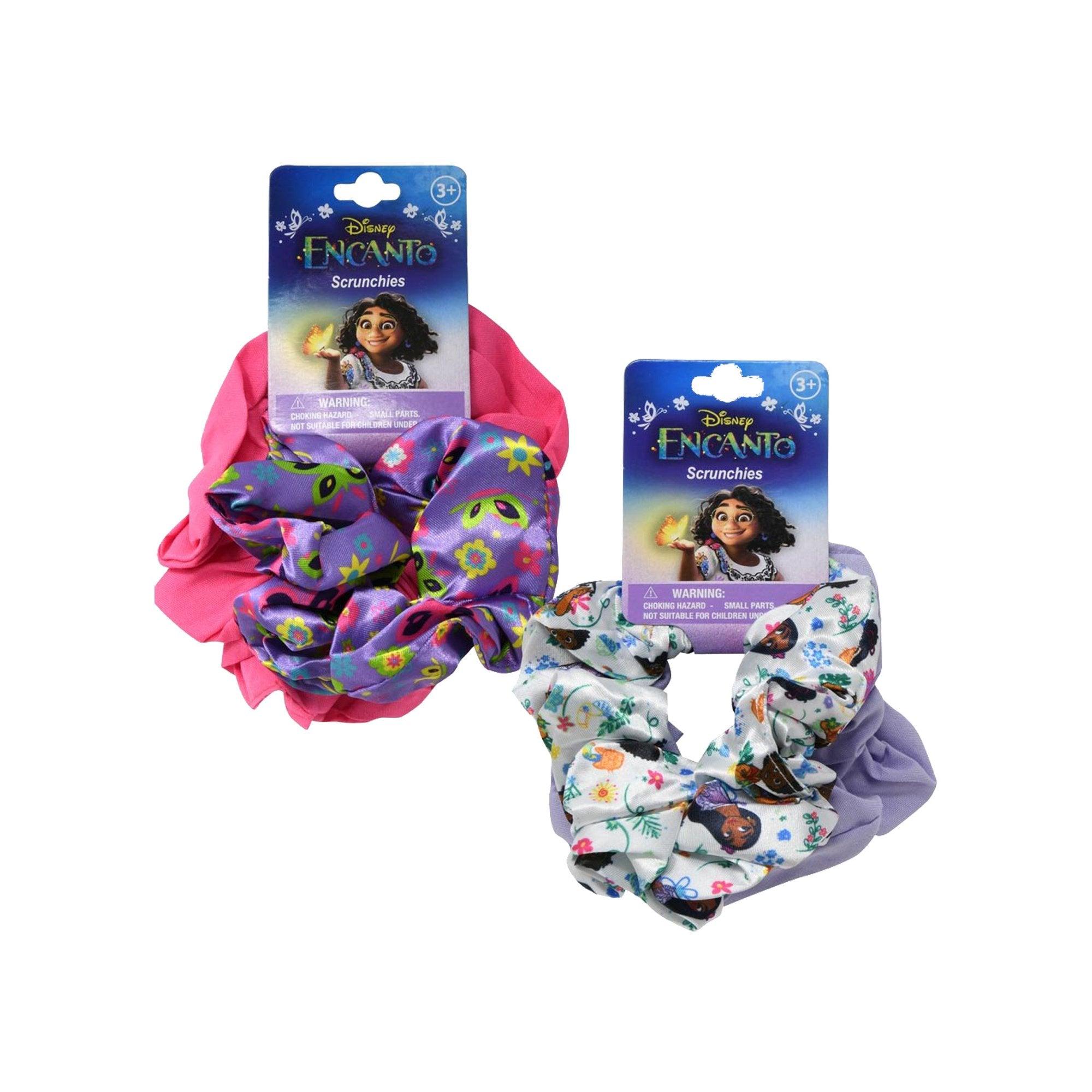 Disney Encanto Elastic Hair Scrunchies Bows Madrigal Family 4 Piece Set