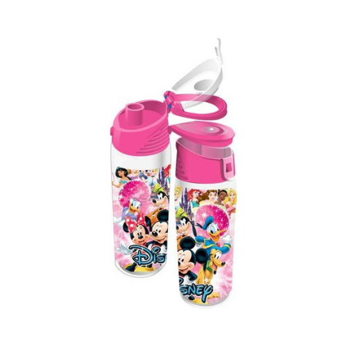Disney Ensemble Mickey Minnie Pluto Goffy Flip Top Bottle