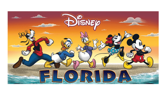 Disney Florida Walking On Sunshine Beach Towel