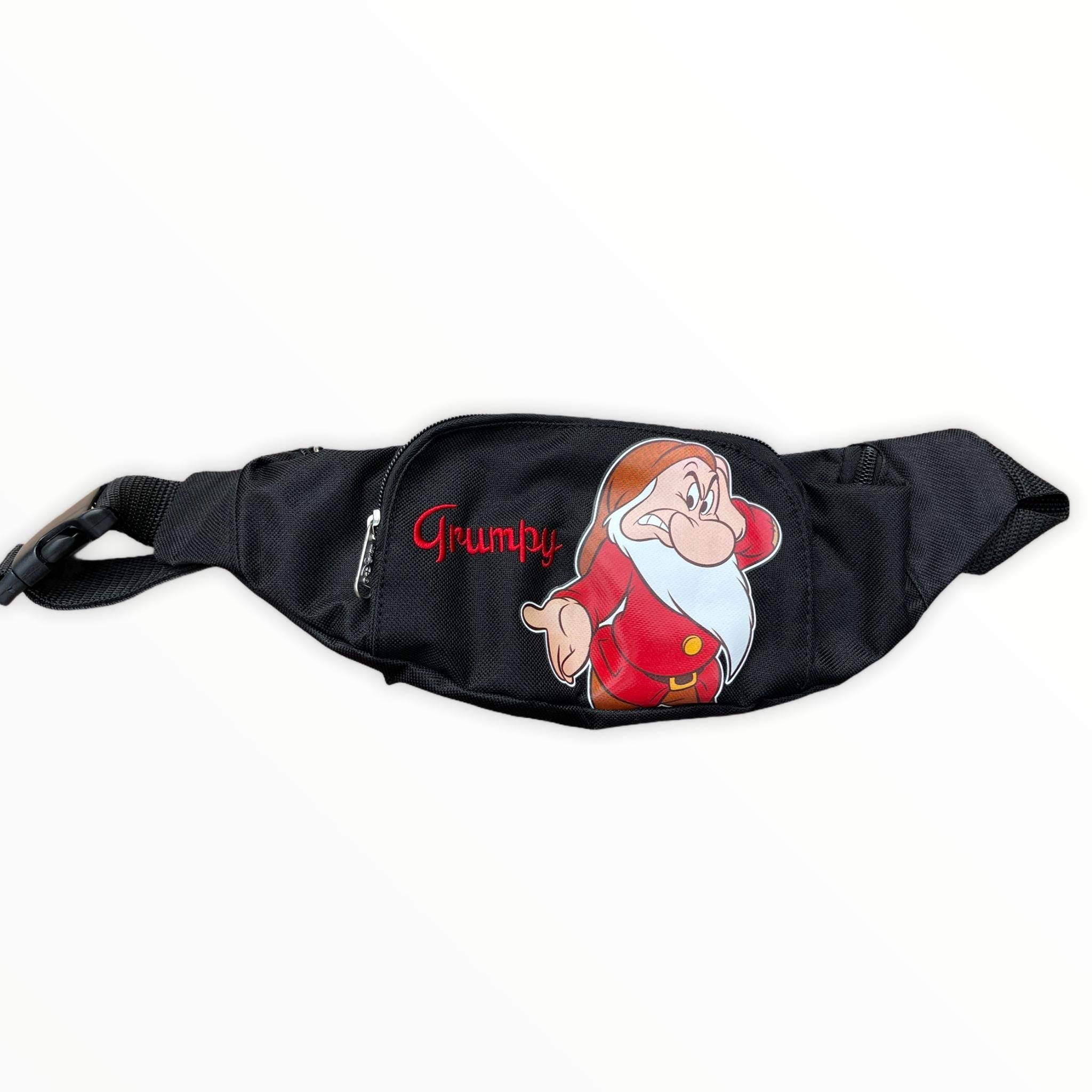 Disney Grumpy Black Belt Bag Fanny Pack