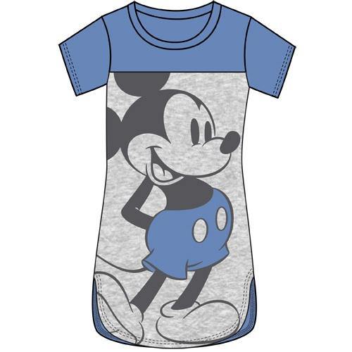 Disney Junior Scoop Neck Tunic Standing Mickey Blue Gray