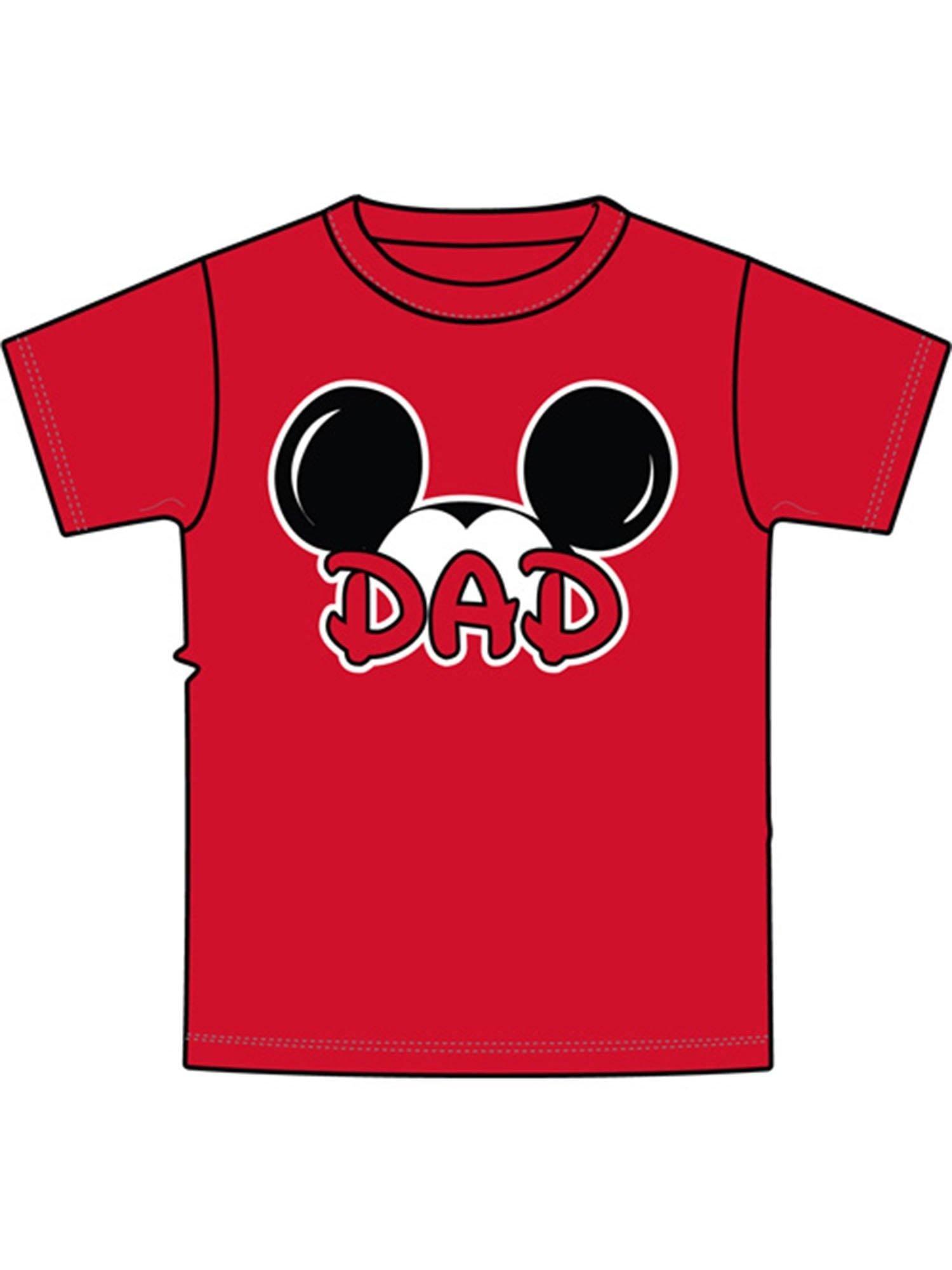 Disney Mickey Adult Dad Fan Plus Unisex Tee