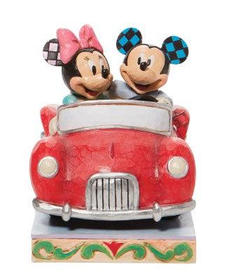 Disney Mickey and Minnie in Red Car