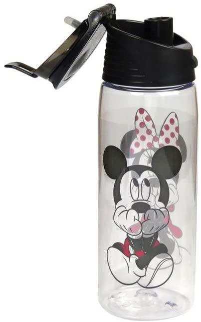 Disney Mickey and Minnie Mouse Acrylic Flip Top Water Bottle