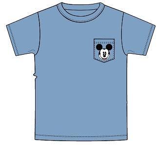 Disney Mickey Head Mens Pocket