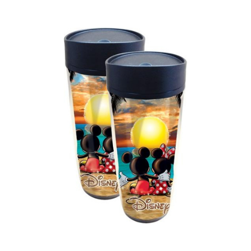 Disney Mickey Minnie Sunset Travel Mug