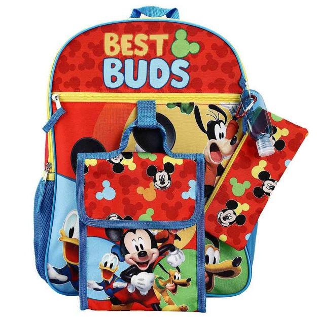 Disney Mickey Mouse 6 Pc Backpack Set