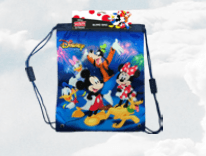 Disney Mickey Mouse and Gang Fireworks Drawstring Bag