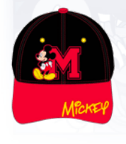 Disney Mickey Mouse Big M Standing On 2Tone Cap