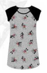 Disney Mickey Mouse Poses Grey Dorm Shirt