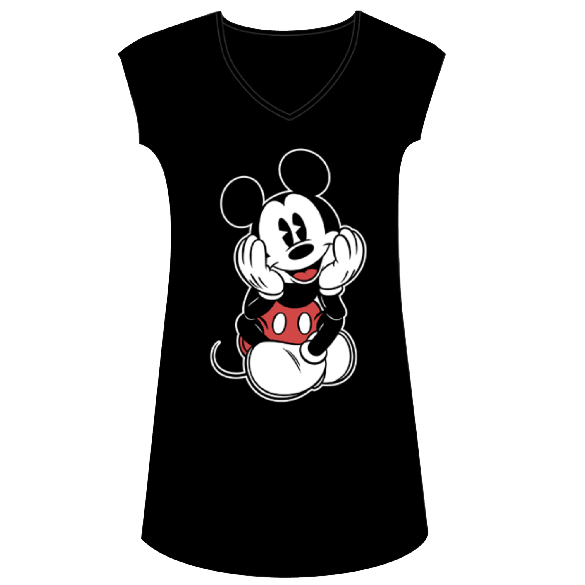 T-shirt trendy della Disney con stampa di Mickey Mouse - Nero / oro T-shirt trendy della Disney con stampa di Mickey Mouse - Nero / oro