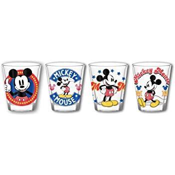 Vintage Mickey Mouse Cups with Lids Disney