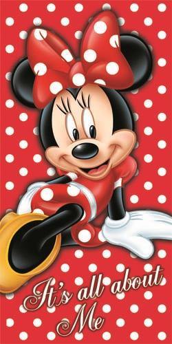 Disney Minnie Mouse All About Me 28"Wx58"L Beach Towel