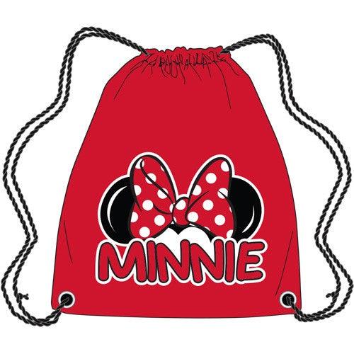 Disney Minnie Mouse Ears Drawstring Tote Bag Backpack