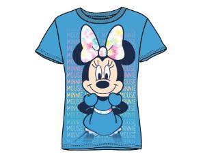 Disney Minnie Mouse Girls Youth Shirt with Tie Dye Bow