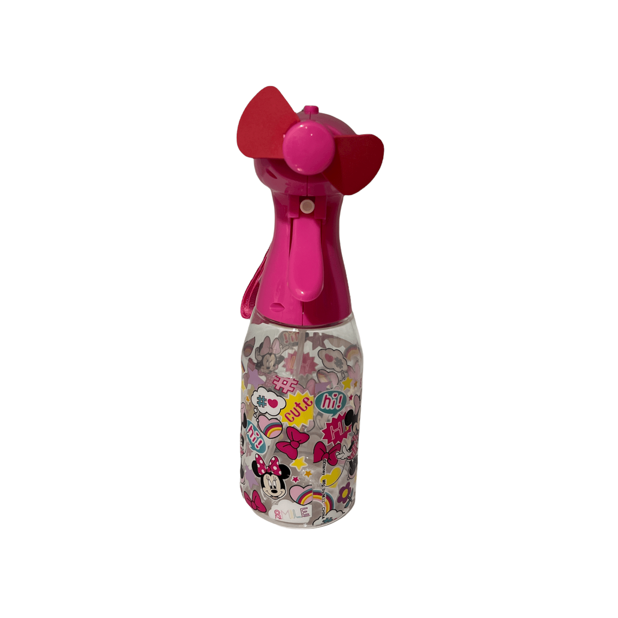 Disney Minnie Mouse Misting Fan W/ Lanyard Pink