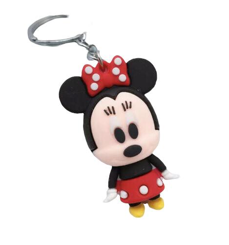 10pcs cartoon minnie Mouse pvc keychain keyring Toys Figures Keychain kids  Gift