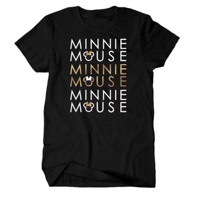 Disney Minnie Mouse Repeat Black Tee