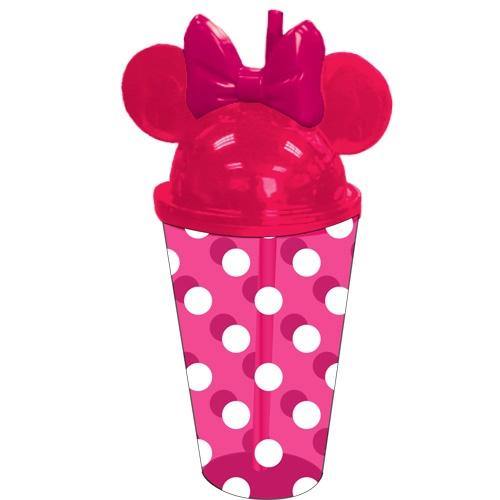 Disney Minnie Pink Polka Dot Fuchsia Ear Tumbler