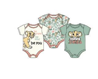 Disney Newborn Baby Lion King Bodysuits (Pack of 3)