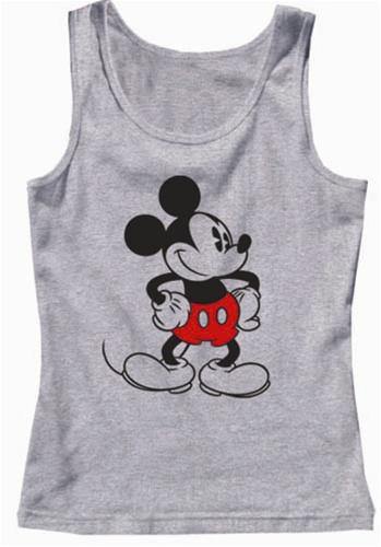 Disney Old School Mickey Woman Tank, Gray