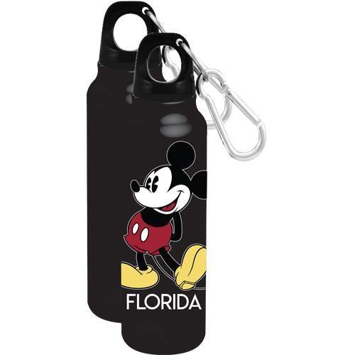 Disney Mickey & Minnie Mouse Sunset Aluminum Water Bottle with Carabiner  Hook