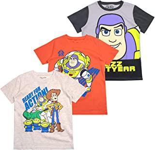 Disney Pixar Toy Story Boys 3-Pack T-Shirts Size 4