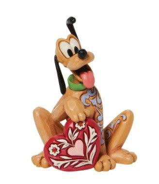 Disney Pluto Holding Heart Figurine