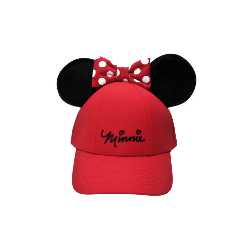 Disney Sassy Bow Adult Ladies Ear Red Baseball Hat