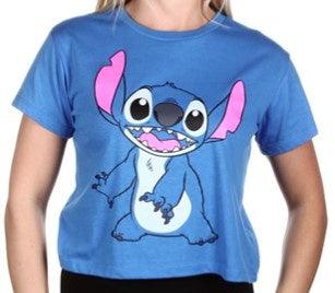 Disney Stitch Junior Girls Skimmer Crop Top
