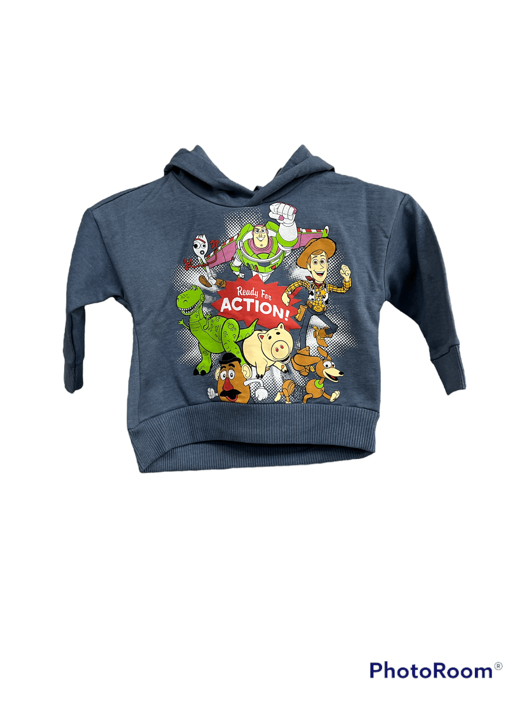 Disney Toy Story Ready For Action Toddler Hooded Sweatshirt Blue