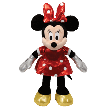 DISNEY TY MINNIE MOUSE - sparkle red reg