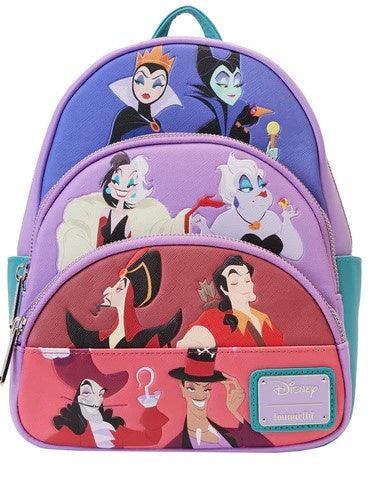Disney Villains Color Block Triple Pocket Mini Backpack