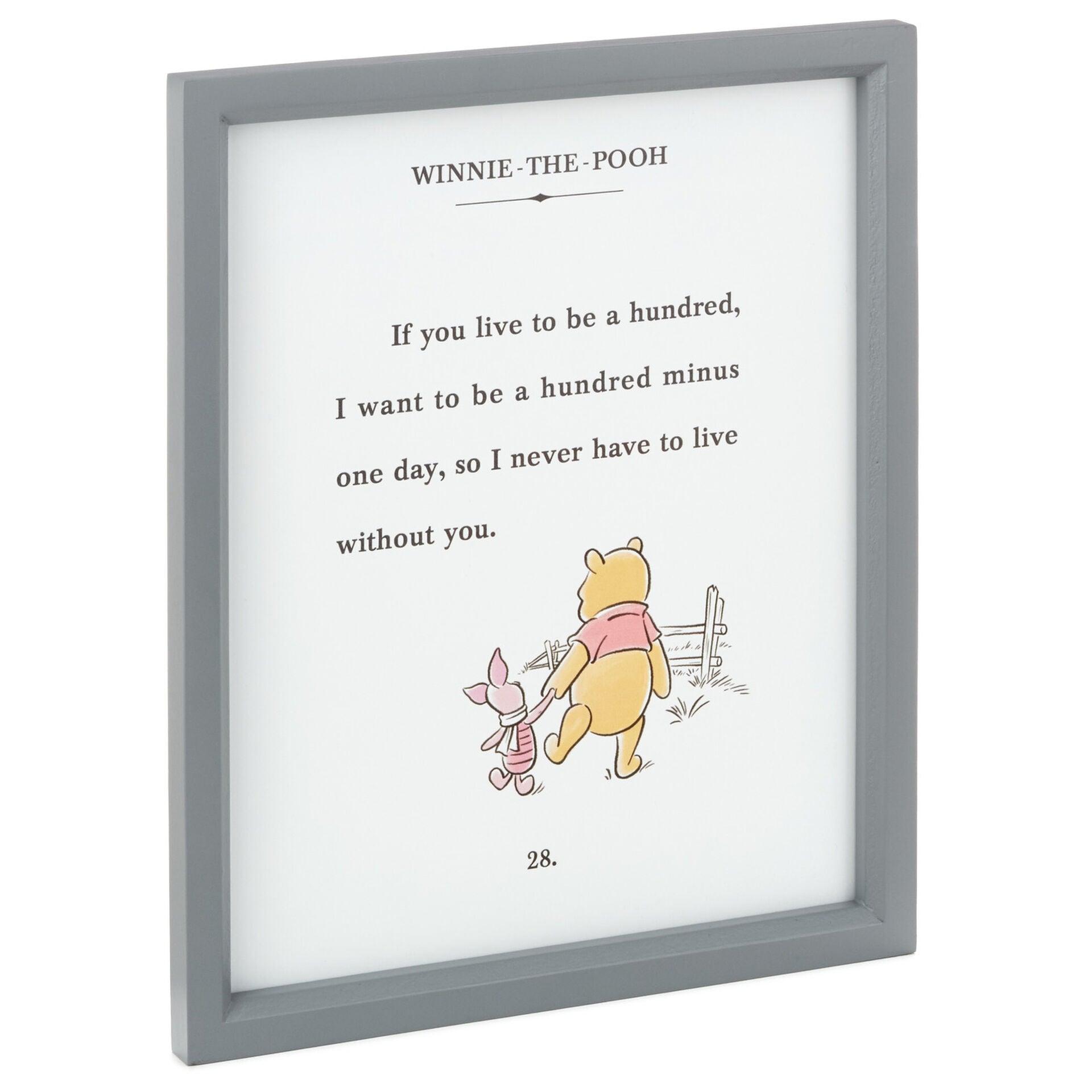 Disney Winnie the Pooh and Piglet Friendship Framed Art