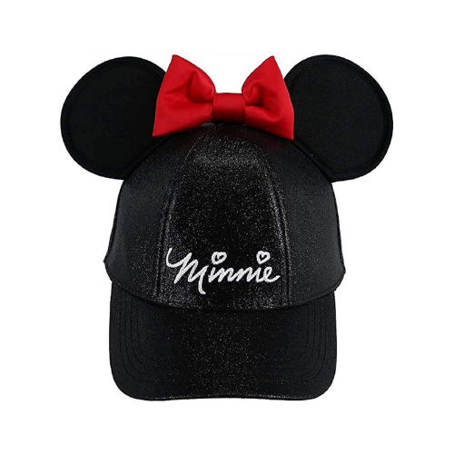 Disney Youth Minnie Glitter Ears Hat With Red Bow