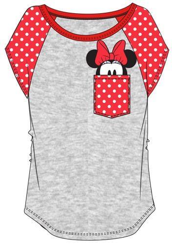 Disney Youth Minnie Mouse Peeking Pocket Tee Shirt