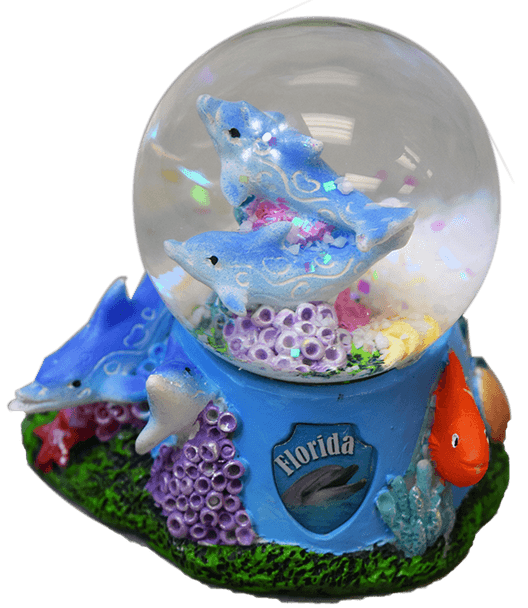 Dolphin 45mm Snow Globe w/Shield