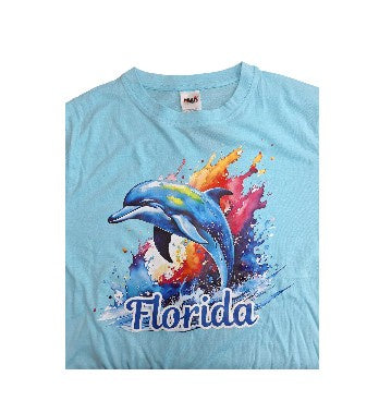 Florida Dolphin Adult T-Shirt - Pool
