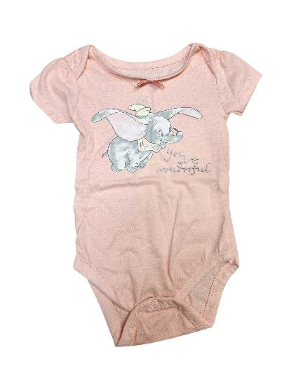 Disney Dumbo Baby Bodysuit Light Peach
