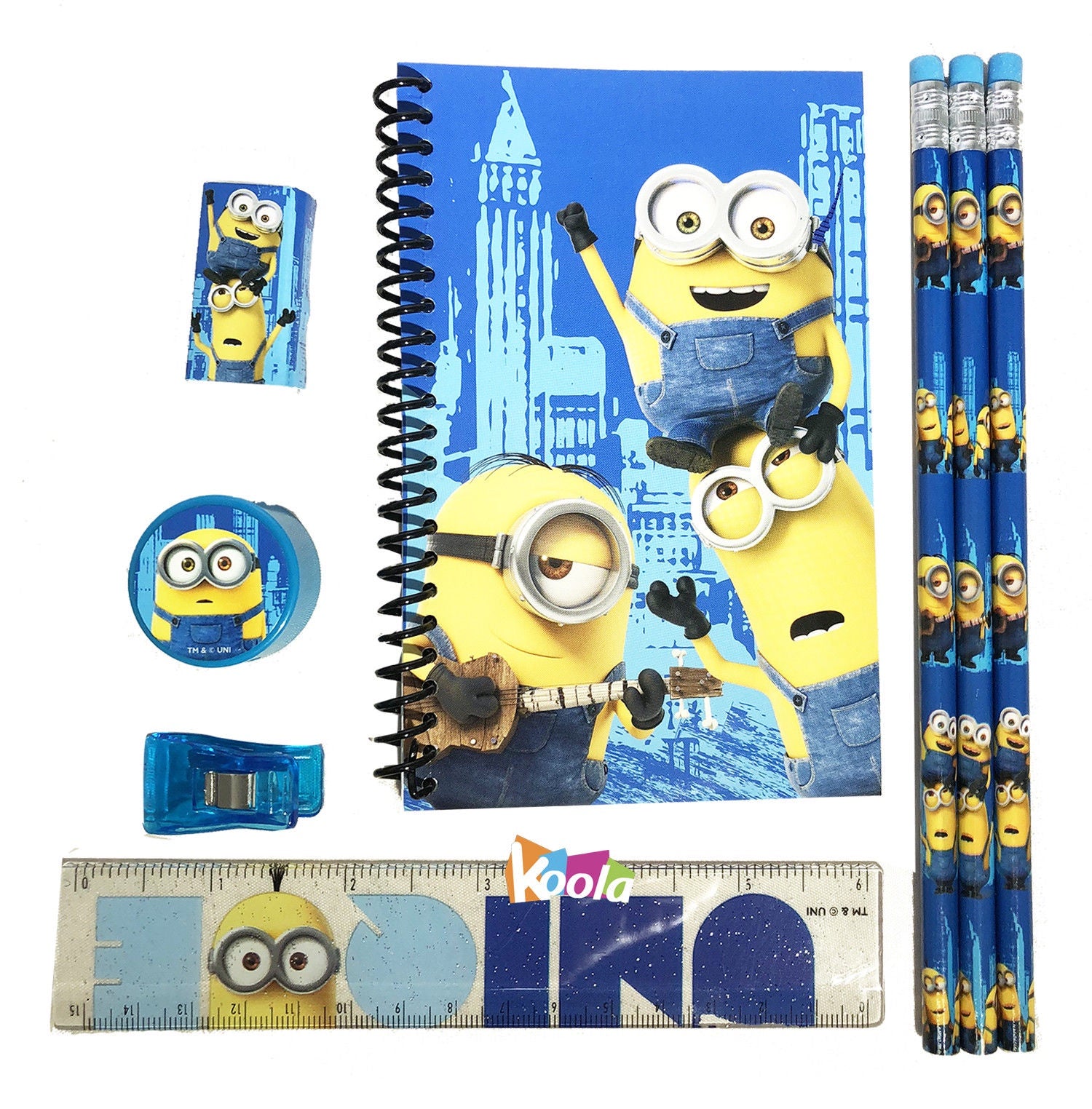 Minions Despicable Me Back to School Stationery Set Castle